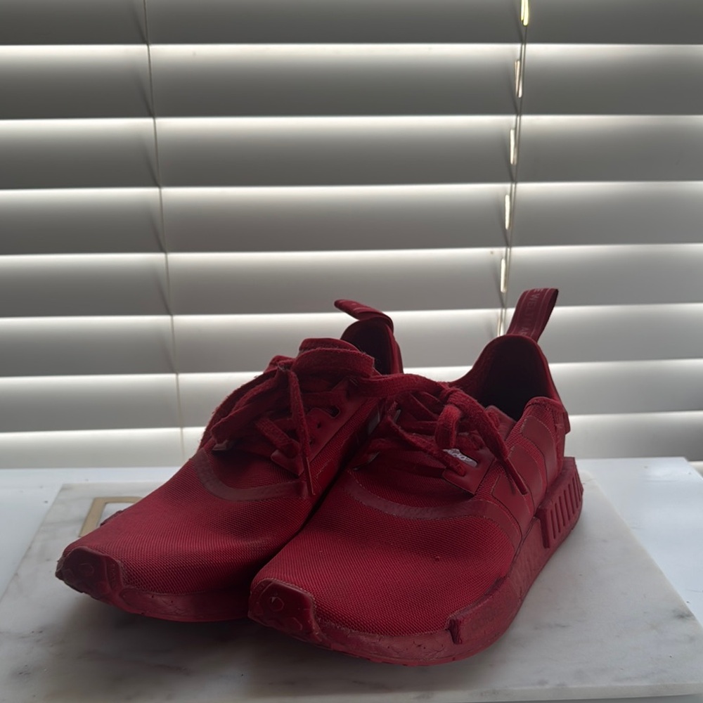 adidas Red Athletic Sneakers with Streamlined Silhouette NMD - Picture 3 of 4